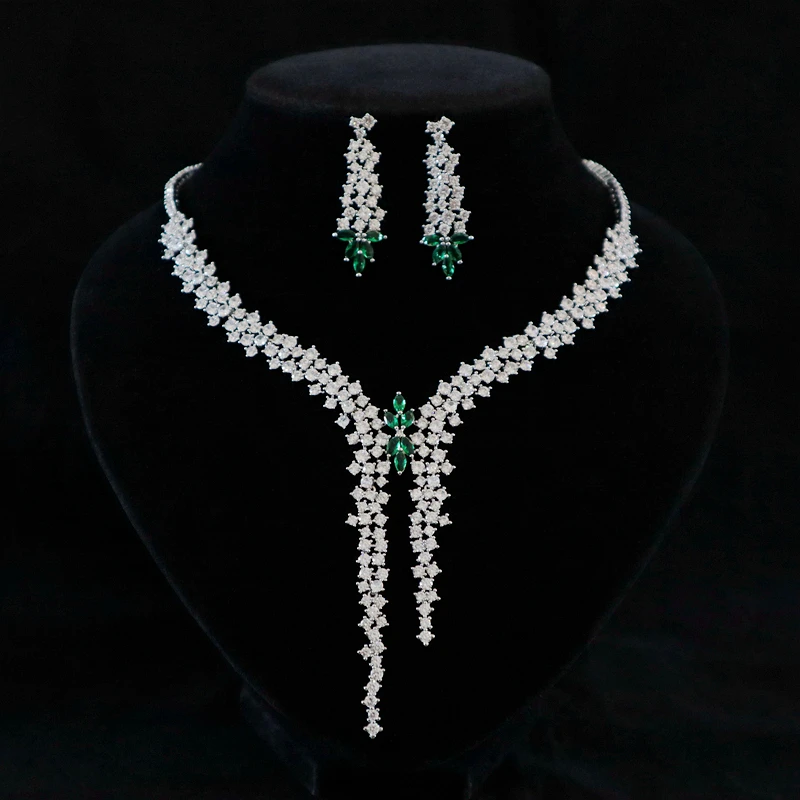 1 Set New Jewelry Light Luxury Zircon Evening Dress Accessories Necklace Earrings Set Silver Needle
1 Set New Jewelry Light Luxury Zircon Evening Dress Accessories Necklace Earrings Set Silver Needle
