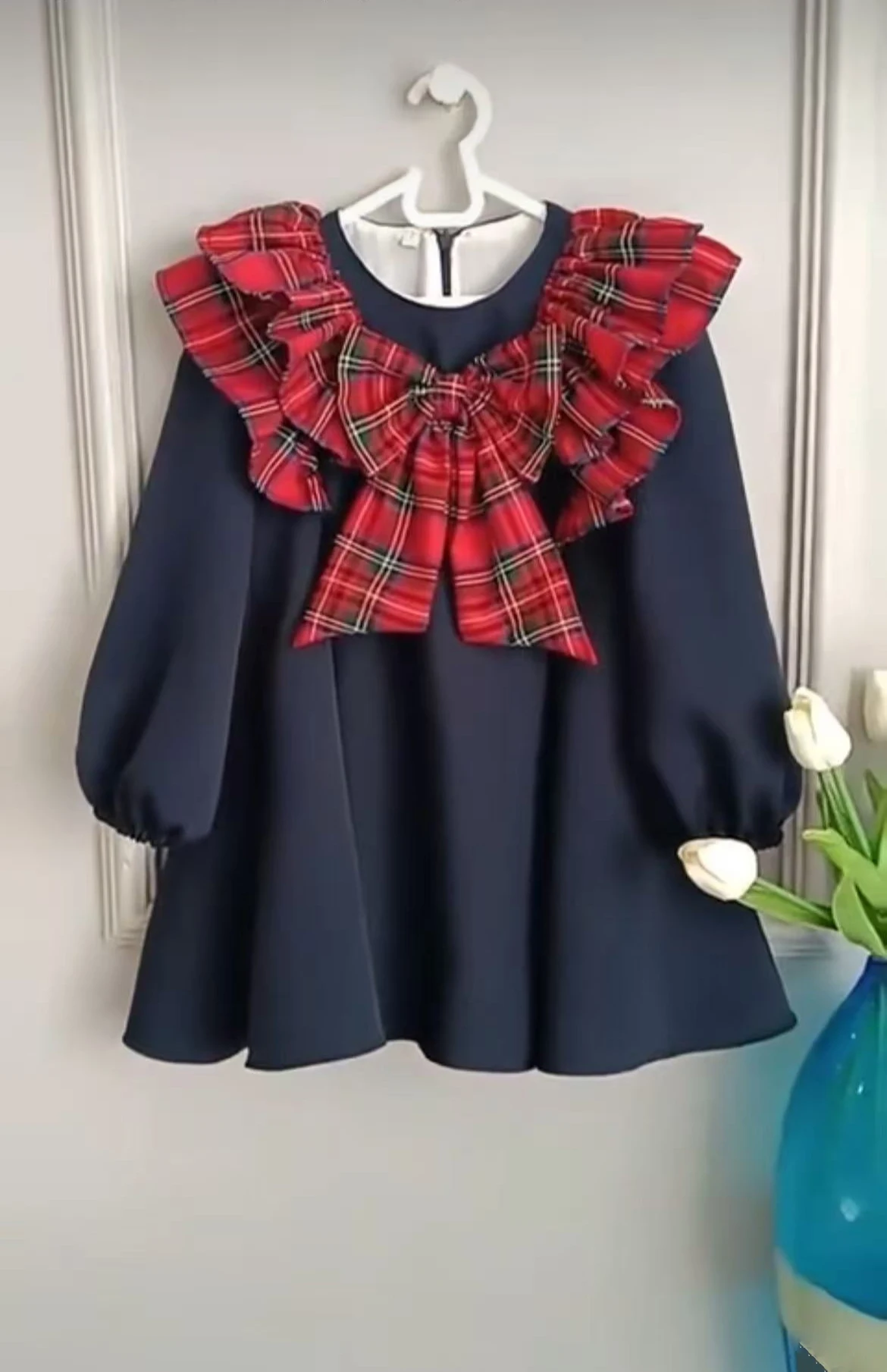 0-12Y Baby Girl Autumn Red Plaid Bow Vintage Princess Naby Blue Dress for Birthday Photography Holiday Eid Christmas C212
0-12Y Baby Girl Autumn Red Plaid Bow Vintage Princess Naby Blue Dress for Birthday Photography Holiday Eid Christmas C212