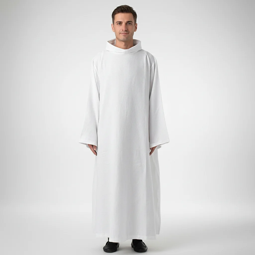 Medieval White Witch Priest Church Party Long Robe Cosplay Costume Death Ghost Gown Halloween Cosplay Dress Costume for Adult
Medieval White Witch Priest Church Party Long Robe Cosplay Costume Death Ghost Gown Halloween Cosplay Dress Costume for Adult