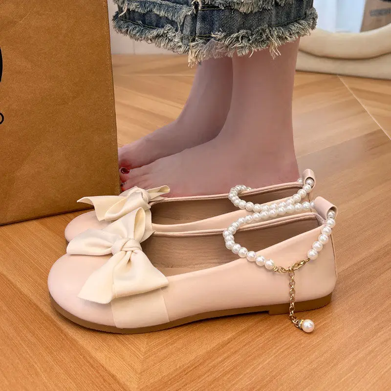 Mary Jane Shoes for Women Round Toe Pearl with Bow Woman Flats Elegant and Fashionable Y2k Korean Style Quick Delivery on Offer
Mary Jane Shoes for Women Round Toe Pearl with Bow Woman Flats Elegant and Fashionable Y2k Korean Style Quick Delivery on Offer
