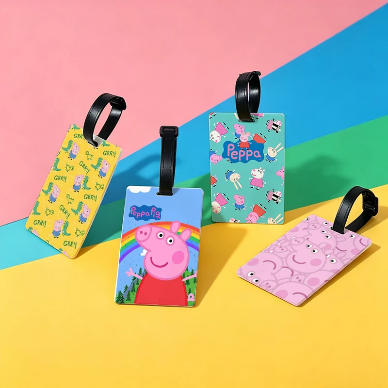 Peppa Pigs Luggage Tag Women Men Travel Accessories Suitcase ID Addres Holder Baggage Boarding Tag Portable Label Card Holders
Peppa Pigs Luggage Tag Women Men Travel Accessories Suitcase ID Addres Holder Baggage Boarding Tag Portable Label Card Holders