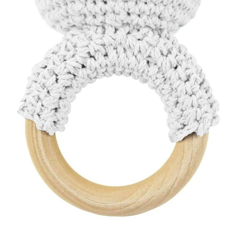 Baby Teether Wooden Ring Cotton Thread Crochet Animal Rattle Knitted Hand 15UB
Baby Teether Wooden Ring Cotton Thread Crochet Animal Rattle Knitted Hand 15UB