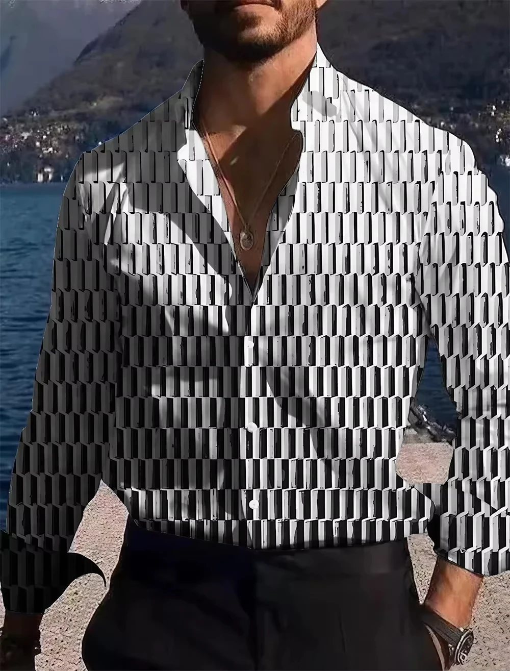 Summer Y2K Men Shirt Fashion 3D Printing Shirts Pattern Casual Oversized Long-sleeved Shirt Fitting Tops Clothing2025
Summer Y2K Men Shirt Fashion 3D Printing Shirts Pattern Casual Oversized Long-sleeved Shirt Fitting Tops Clothing2025