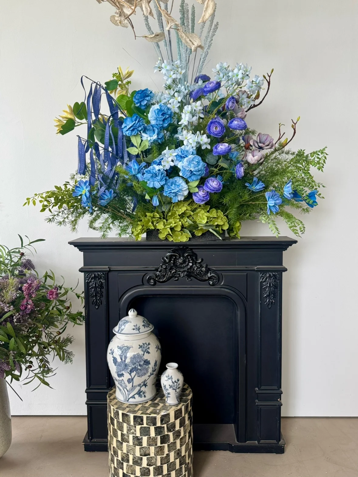 YoungHouse Finied Product Fireplace Decorative Floral Art Blue Artificial Flowers op Decoration Fake Flowers Floor Arrang...
YoungHouse Finied Product Fireplace Decorative Floral Art Blue Artificial Flowers op Decoration Fake Flowers Floor Arrang...