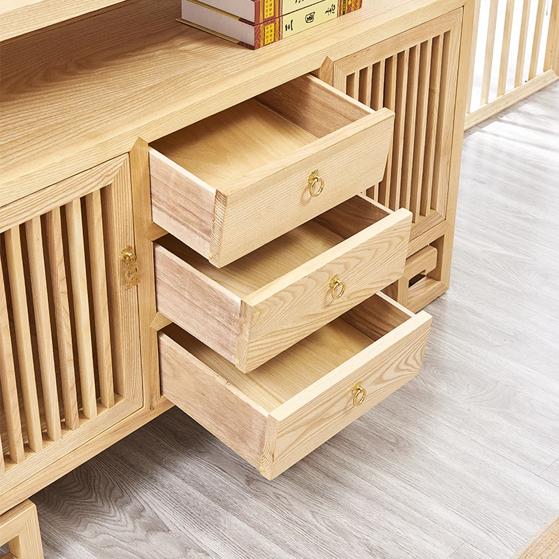 New Chinese-style side cabinet, ash wood tea cabinet, home shoe cabinet against the wall, entrance cabinet storage and storage,
New Chinese-style side cabinet, ash wood tea cabinet, home shoe cabinet against the wall, entrance cabinet storage and storage,