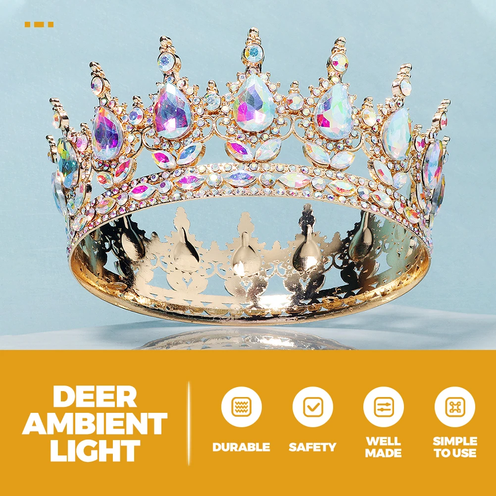 Retro Wedding Headdress Rhinestone Crown Tiaras for Women Hollow Hair Accessories Alloy Crystal Brides Birthday The
Retro Wedding Headdress Rhinestone Crown Tiaras for Women Hollow Hair Accessories Alloy Crystal Brides Birthday The