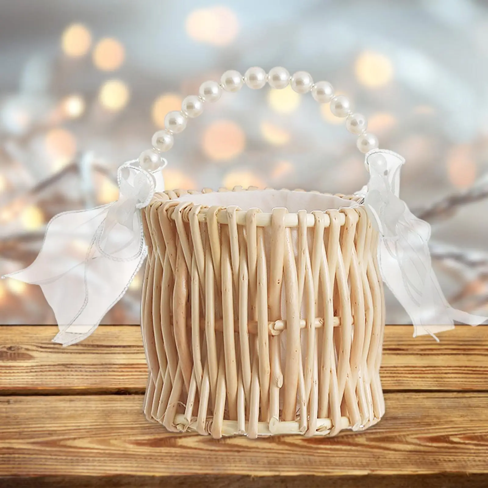 Wedding Basket Candy Container Elegant Novelty Ornament Portable with Beads Handle for Backyard Celebrations Shops Cafe Ceremony
Wedding Basket Candy Container Elegant Novelty Ornament Portable with Beads Handle for Backyard Celebrations Shops Cafe Ceremony