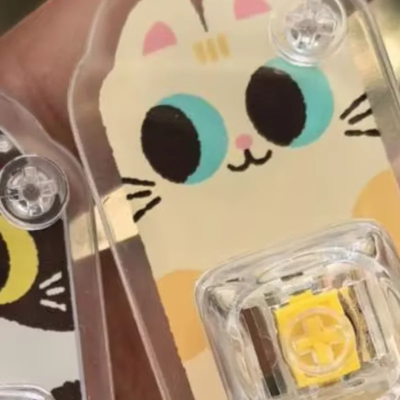 Animal Keyring Cartoon Cat Design Portable Metal Bead Keychain Pendant with Mechanical Buttons Stress Relief Decompression Toy
Animal Keyring Cartoon Cat Design Portable Metal Bead Keychain Pendant with Mechanical Buttons Stress Relief Decompression Toy