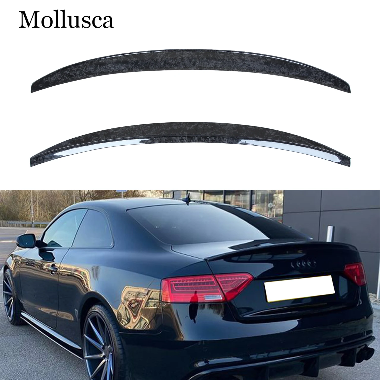 For AUDI A5 B8 B8.5 2Door Coupe 8T3 S Style Forged Carbon fiber Rear Spoiler Trunk wing 2007-2017
For AUDI A5 B8 B8.5 2Door Coupe 8T3 S Style Forged Carbon fiber Rear Spoiler Trunk wing 2007-2017