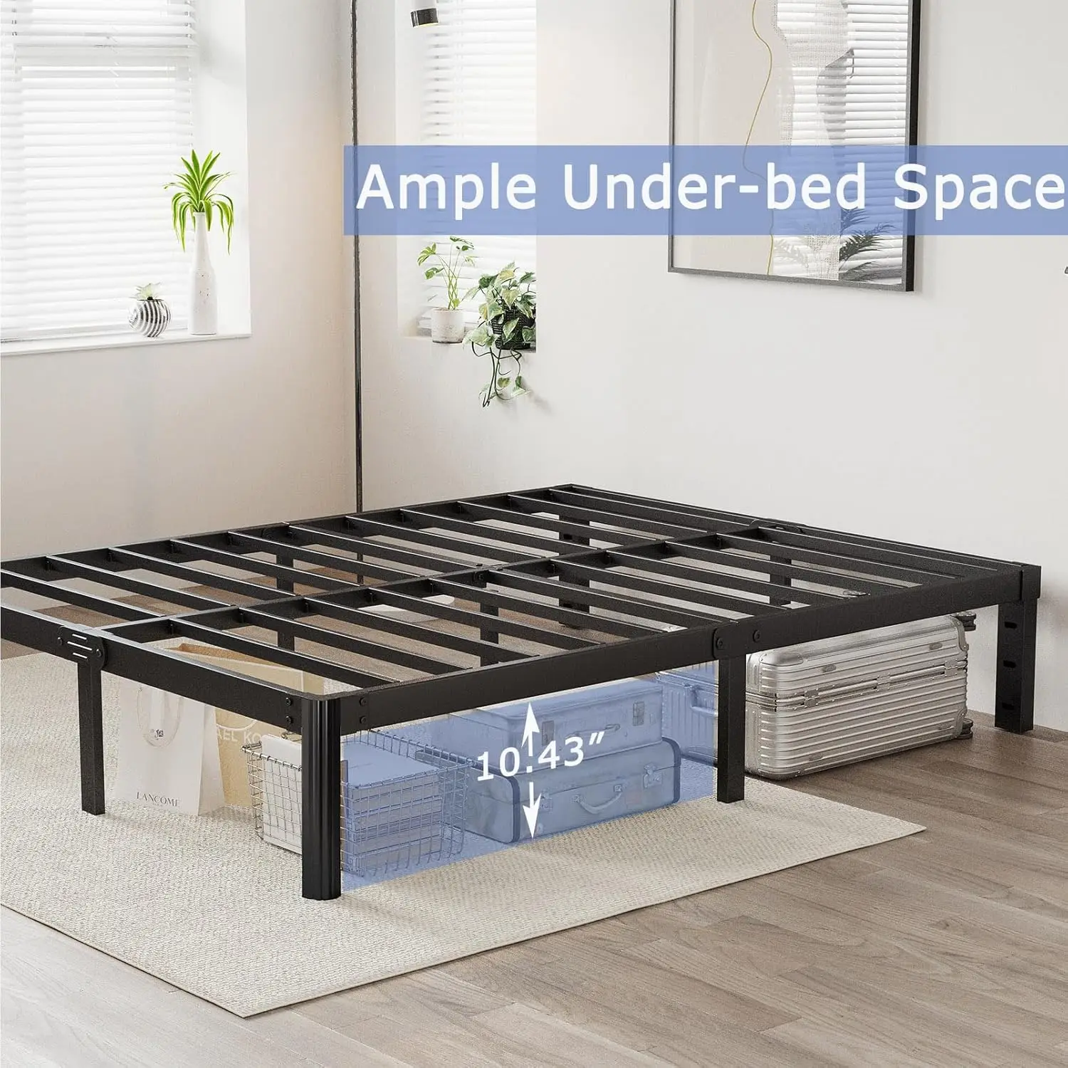 12"" Full Size Bed Frame No Box Spring Ned, Heavy Duty Metal Platform Bed Frame Full With Round Corners, Easy Assembly, Noise
12"" Full Size Bed Frame No Box Spring Ned, Heavy Duty Metal Platform Bed Frame Full With Round Corners, Easy Assembly, Noise