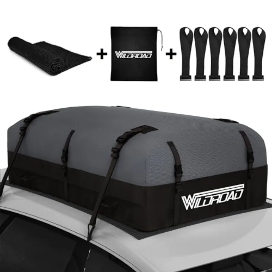 Rooftop Cargo Carrier Bag 600D Ultra Anti-Tear Fabric Waterproof Car Roof Bag Soft-Shell Roof Bag with Storage Bag Anti-Slip Ma
Rooftop Cargo Carrier Bag 600D Ultra Anti-Tear Fabric Waterproof Car Roof Bag Soft-Shell Roof Bag with Storage Bag Anti-Slip Ma