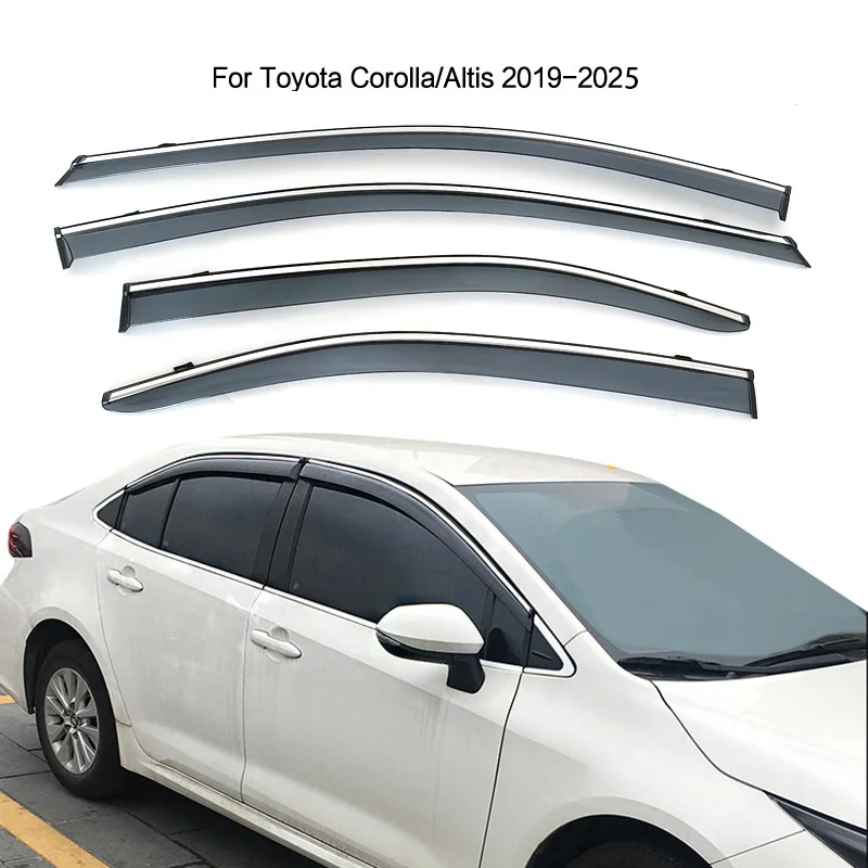 For Toyota Corolla/Altis Sedan 2019-2025 Window Visors Car Rain Guards Wind Deflectors Sun Vent Shade Auto Exterior Accessories
For Toyota Corolla/Altis Sedan 2019-2025 Window Visors Car Rain Guards Wind Deflectors Sun Vent Shade Auto Exterior Accessories