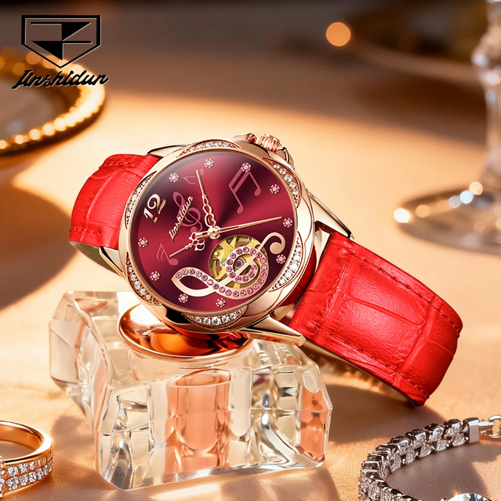Часы JSDUN 8820 Elegance для женщин с механическим механизмом, циферблатом с музыкальными нотами и бриллиантами, керамические, из нержавеющей стали, водонепроницаемые до 30 м.
Часы JSDUN 8820 Elegance для женщин с механическим механизмом, циферблатом с музыкальными нотами и бриллиантами, керамические, из нержавеющей стали, водонепроницаемые до 30 м.