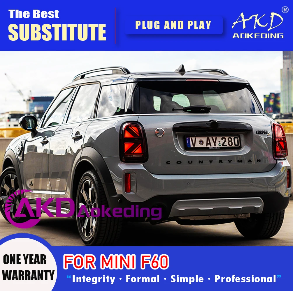 Задний фонарь AKD для BMW Mini Cooper Countryman F60, светодиодный задний фонарь 2017-2021 F60, задний противотуманный тормозной сигнал поворота, автомобильные аксессуары
Задний фонарь AKD для BMW Mini Cooper Countryman F60, светодиодный задний фонарь 2017-2021 F60, задний противотуманный тормозной сигнал поворота, автомобильные аксессуары