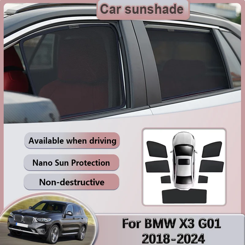 Car Mesh Sunshade For BMW X3 G01 Accessories 2018-2024 2019 2020 2021 2022 2023 Windshield Sun Visor Sunscreen Privacy Curtains
Car Mesh Sunshade For BMW X3 G01 Accessories 2018-2024 2019 2020 2021 2022 2023 Windshield Sun Visor Sunscreen Privacy Curtains