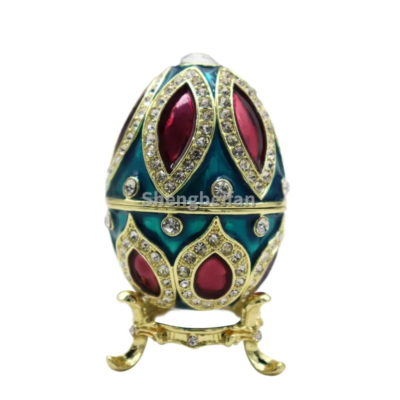 Metal Craft Enamel Ornament Blue Egg Easter Egg Jewelry Box Decoration Bithday Gift Trinket Box For Home Decor Necklace Rings Ea
Metal Craft Enamel Ornament Blue Egg Easter Egg Jewelry Box Decoration Bithday Gift Trinket Box For Home Decor Necklace Rings Ea