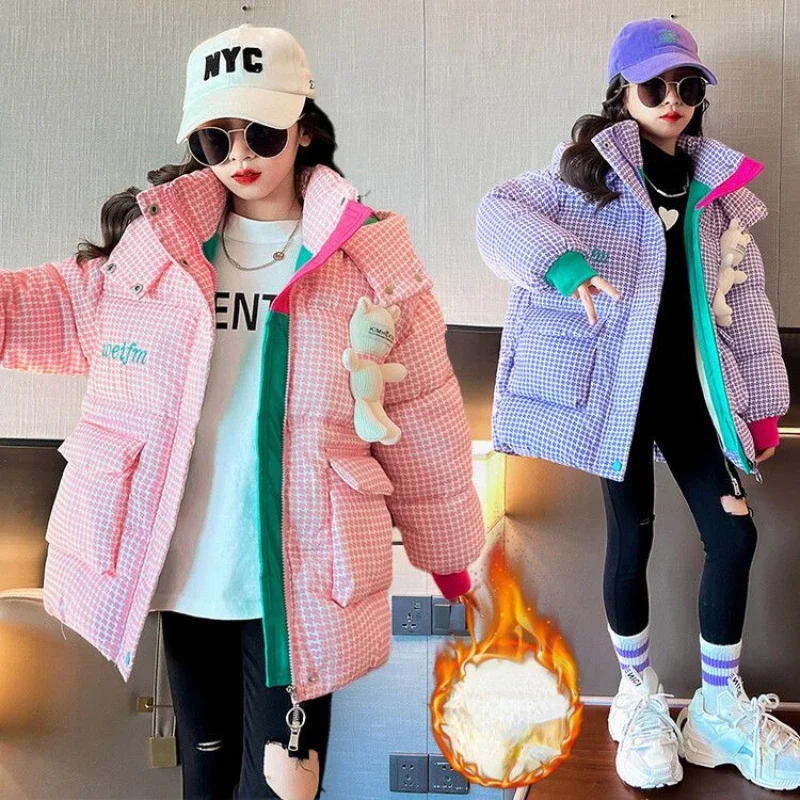 Girl Plaid Winter Jacket Thick Parkas Toddler Warm Coat Baby Outwear High Quality Kids Clothes Teenage Outfit 11 13 14 Years Old
Girl Plaid Winter Jacket Thick Parkas Toddler Warm Coat Baby Outwear High Quality Kids Clothes Teenage Outfit 11 13 14 Years Old