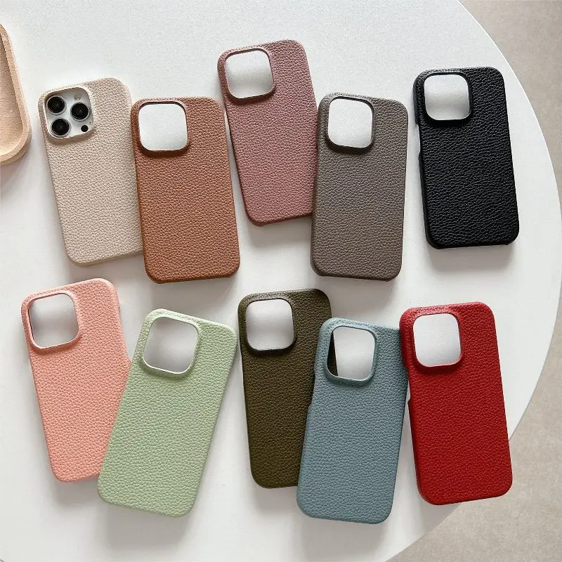 Solid Color Lichee Leather Phone Case For iPhone 15 Plus 14 13 12 Mini 11 Pro Max XR X XS Max 7 8 Plus Protection Back Cover
Solid Color Lichee Leather Phone Case For iPhone 15 Plus 14 13 12 Mini 11 Pro Max XR X XS Max 7 8 Plus Protection Back Cover