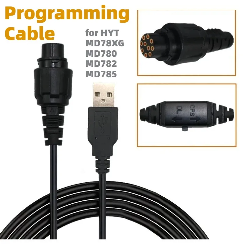 Hytera PC47 USB Programming Cable 10Pin for HYT/Hytera Repeater MD650 MD600 MD780 MD788 RD620 RD960 RD980 RD980S Mobile Radio
Hytera PC47 USB Programming Cable 10Pin for HYT/Hytera Repeater MD650 MD600 MD780 MD788 RD620 RD960 RD980 RD980S Mobile Radio