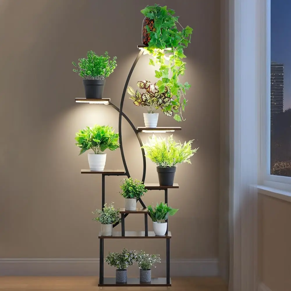 Plant Stand Indoor With Grow Light,8 Tiered Tall Plant Shelf For Multiple Plants, 64.6"" Tall Plant Stands For Indoor Plants,
Plant Stand Indoor With Grow Light,8 Tiered Tall Plant Shelf For Multiple Plants, 64.6"" Tall Plant Stands For Indoor Plants,