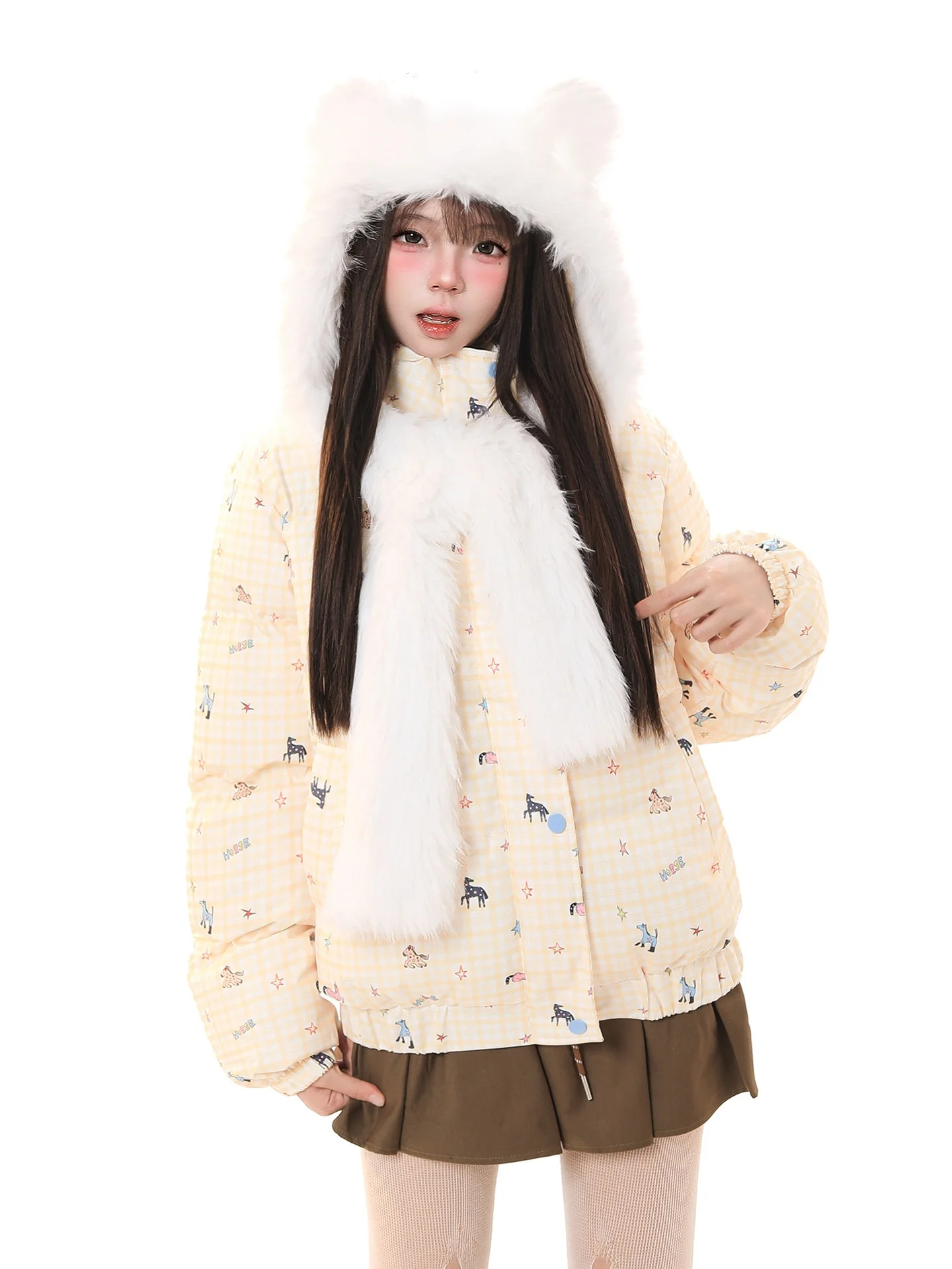 Новинка! Теплая женская хлопковая куртка с капюшоном в мультяшном стиле, утепленная, свободного кроя, для зимы.
Новинка! Теплая женская хлопковая куртка с капюшоном в мультяшном стиле, утепленная, свободного кроя, для зимы.