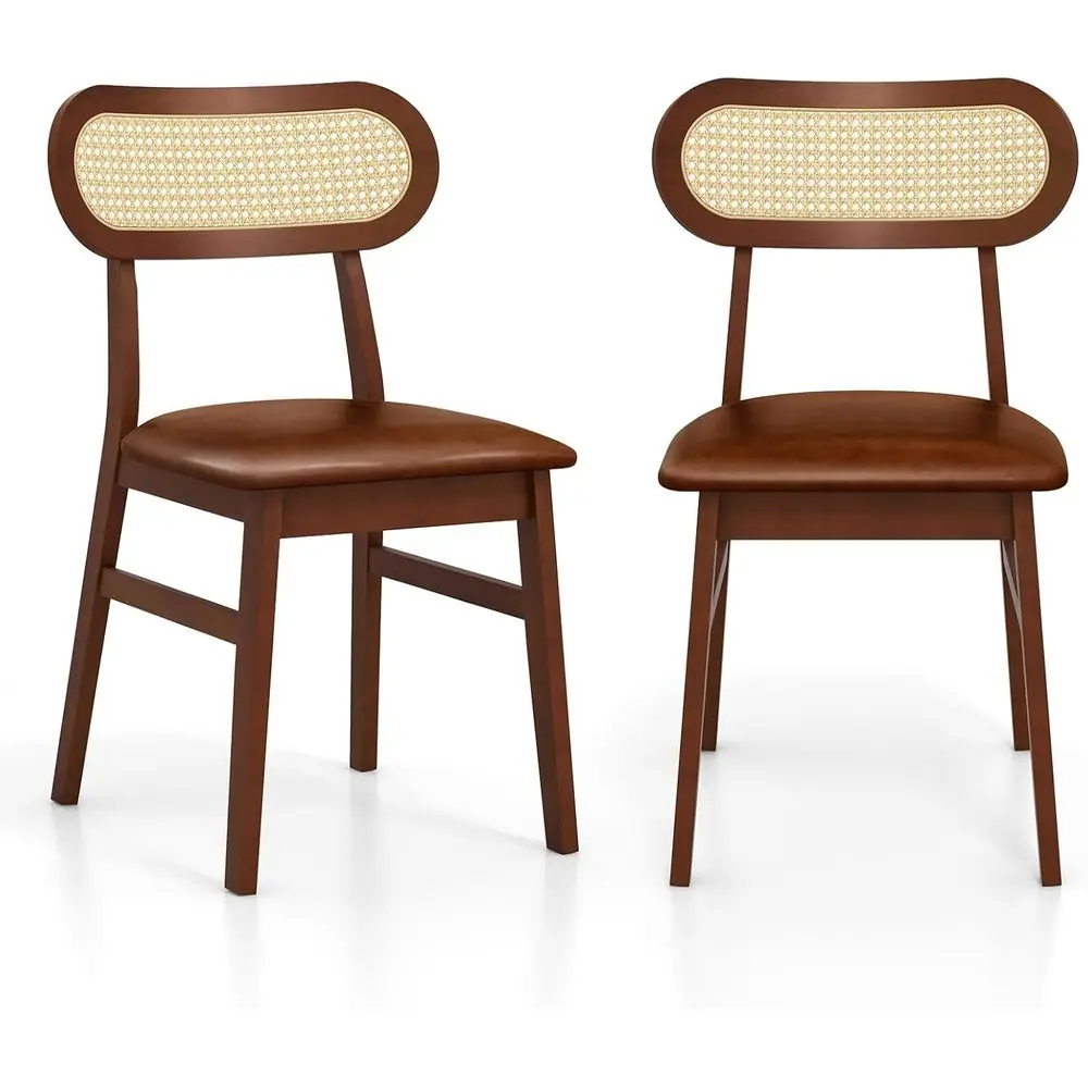 Набор из 2 обеденных стульев в стиле Mid-Century Modern с мягкими сиденьями и спинками из ротанга, подходят для кухни, столовой, ресторана.
Набор из 2 обеденных стульев в стиле Mid-Century Modern с мягкими сиденьями и спинками из ротанга, подходят для кухни, столовой, ресторана.