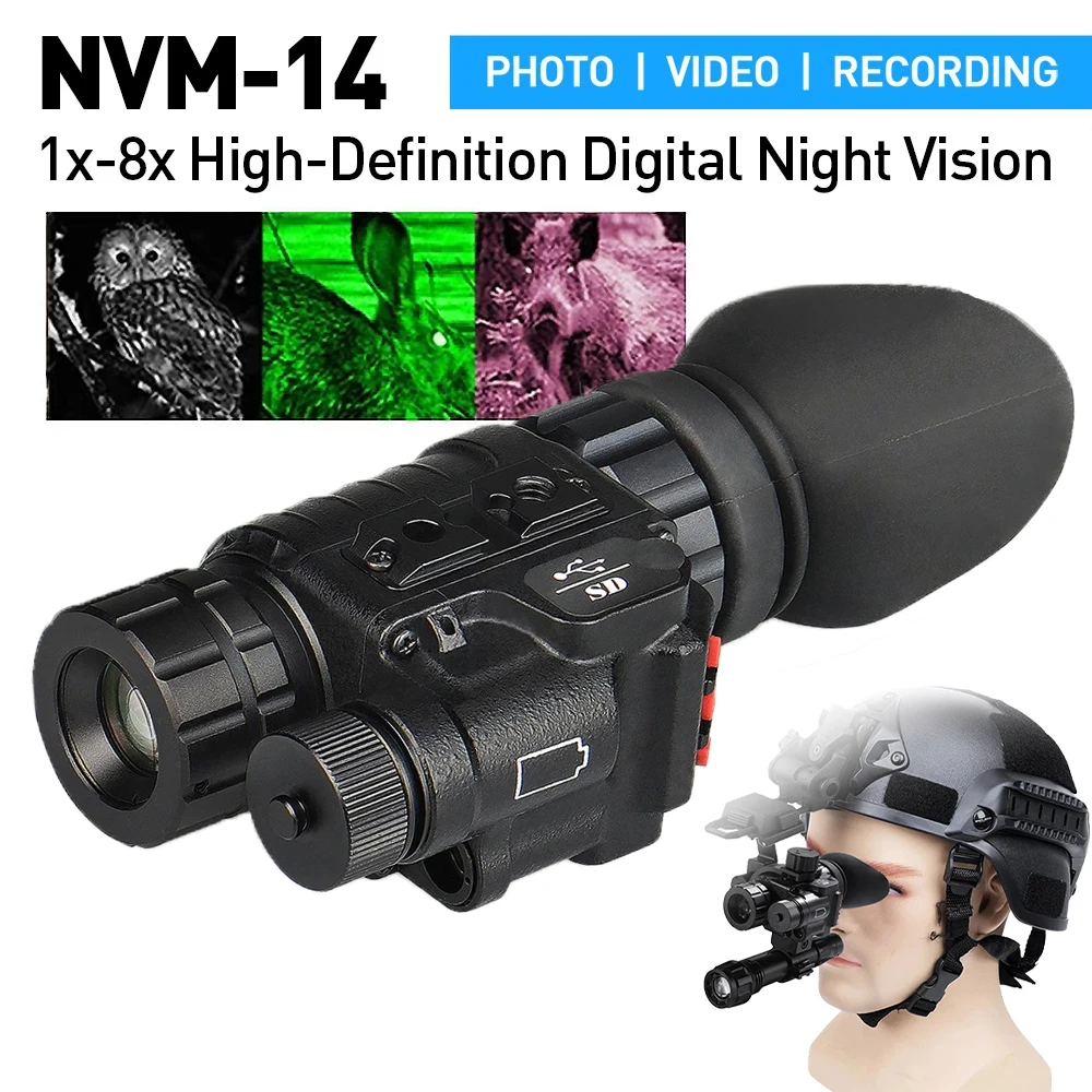 Digital Helmet Night Vision Monocular HD 3 Colors Image 8X Head Mounted Infrared Night Camera WIFI Video Record Hunting Device
Digital Helmet Night Vision Monocular HD 3 Colors Image 8X Head Mounted Infrared Night Camera WIFI Video Record Hunting Device