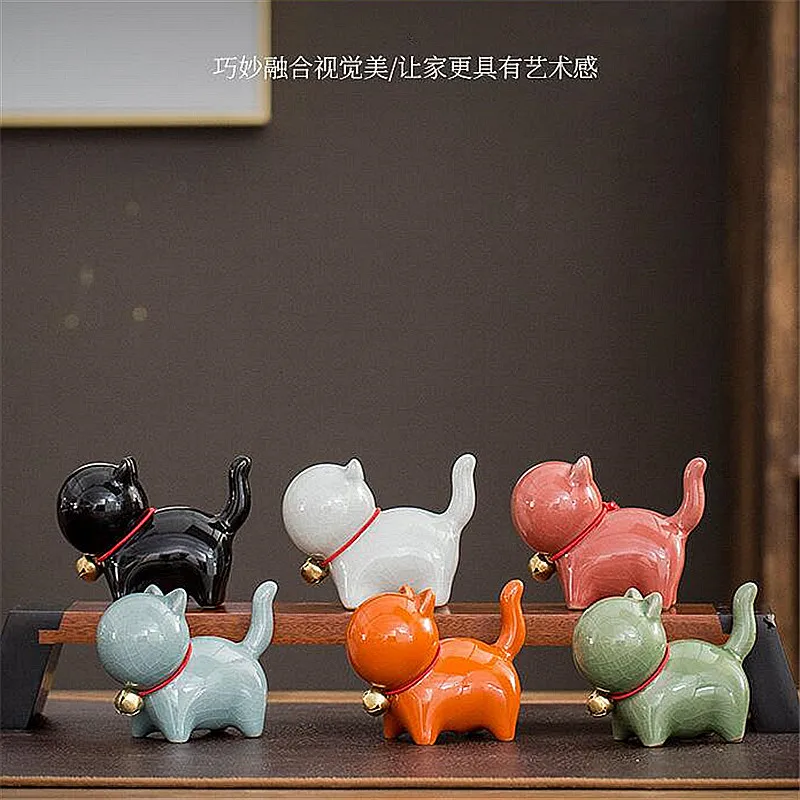 2PCS Cute Bell Cat Tea Pet Decoration Ceramic Cat Cultural Creative Ornaments Brush Holder Halloween Christmas decoration
2PCS Cute Bell Cat Tea Pet Decoration Ceramic Cat Cultural Creative Ornaments Brush Holder Halloween Christmas decoration