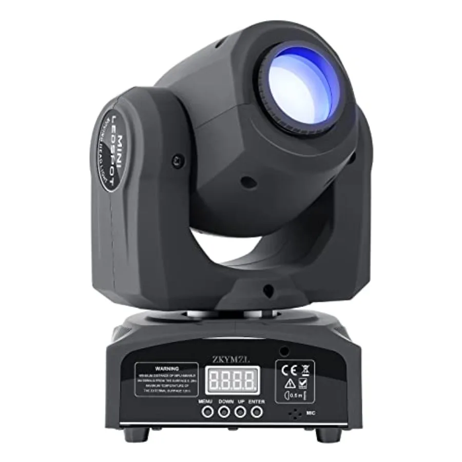 5W LED Moving Head DJ Lights - 8 Gobos, 8 Colors, 9/ Channels, DMX 5, Sound Activated Mini Spot Stage Lighting for Parties, Wed
5W LED Moving Head DJ Lights - 8 Gobos, 8 Colors, 9/ Channels, DMX 5, Sound Activated Mini Spot Stage Lighting for Parties, Wed