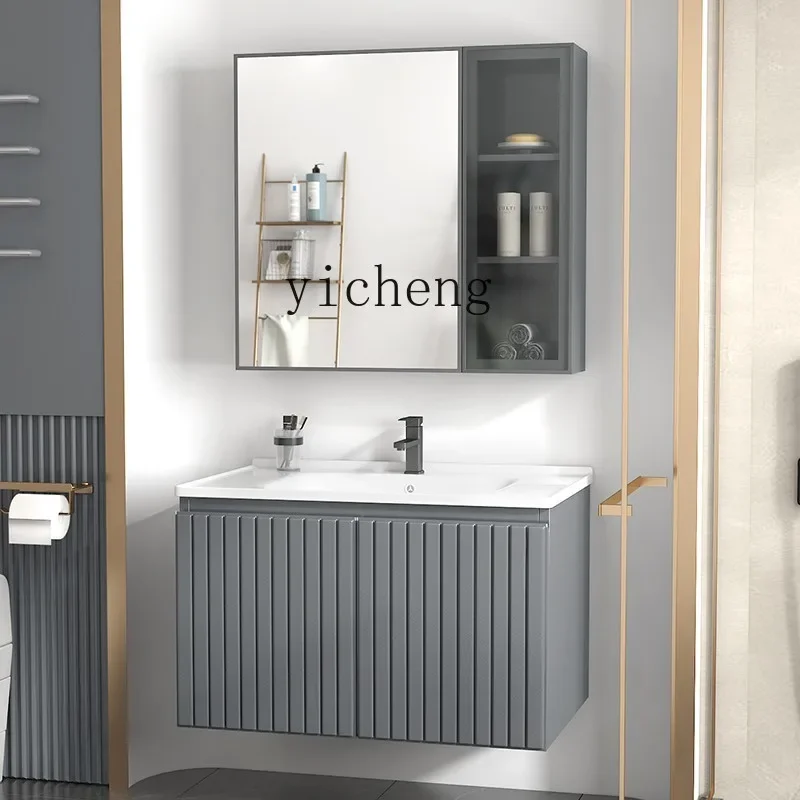b2Z304 Stainless Steel Bathroom Cabinet Combination Light Luxury Bathroom Table Ceramic
b2Z304 Stainless Steel Bathroom Cabinet Combination Light Luxury Bathroom Table Ceramic