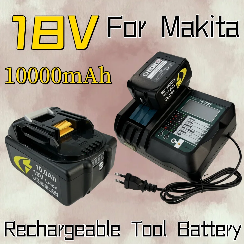 18V 10.0Ah Rechargeable Battery 10000mAh Li-ion Battery Replacement Power Tool Battery for MAKITA BL1860 BL1830
18V 10.0Ah Rechargeable Battery 10000mAh Li-ion Battery Replacement Power Tool Battery for MAKITA BL1860 BL1830