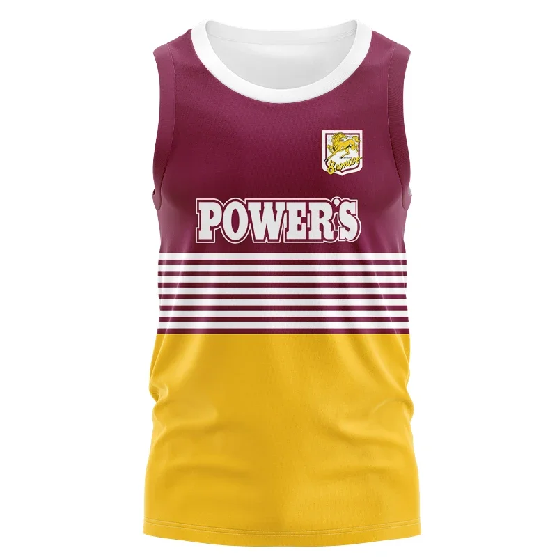 1992-1993 Brisbane Broncos Retro Rugby Singlet Vest Jersey T-Shirt Size: S-XL-5XL ( Print name and number )
1992-1993 Brisbane Broncos Retro Rugby Singlet Vest Jersey T-Shirt Size: S-XL-5XL ( Print name and number )