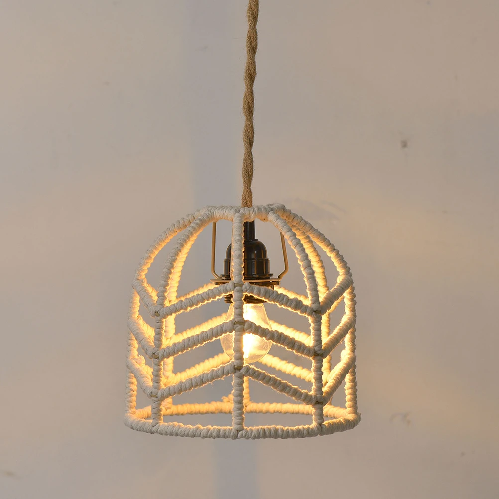 Exquisite Cotton Rope Woven Lamp Shade Bohemian Style Chandelier Ceiling Light Cover Decorative Home Hotel Ornament
Exquisite Cotton Rope Woven Lamp Shade Bohemian Style Chandelier Ceiling Light Cover Decorative Home Hotel Ornament