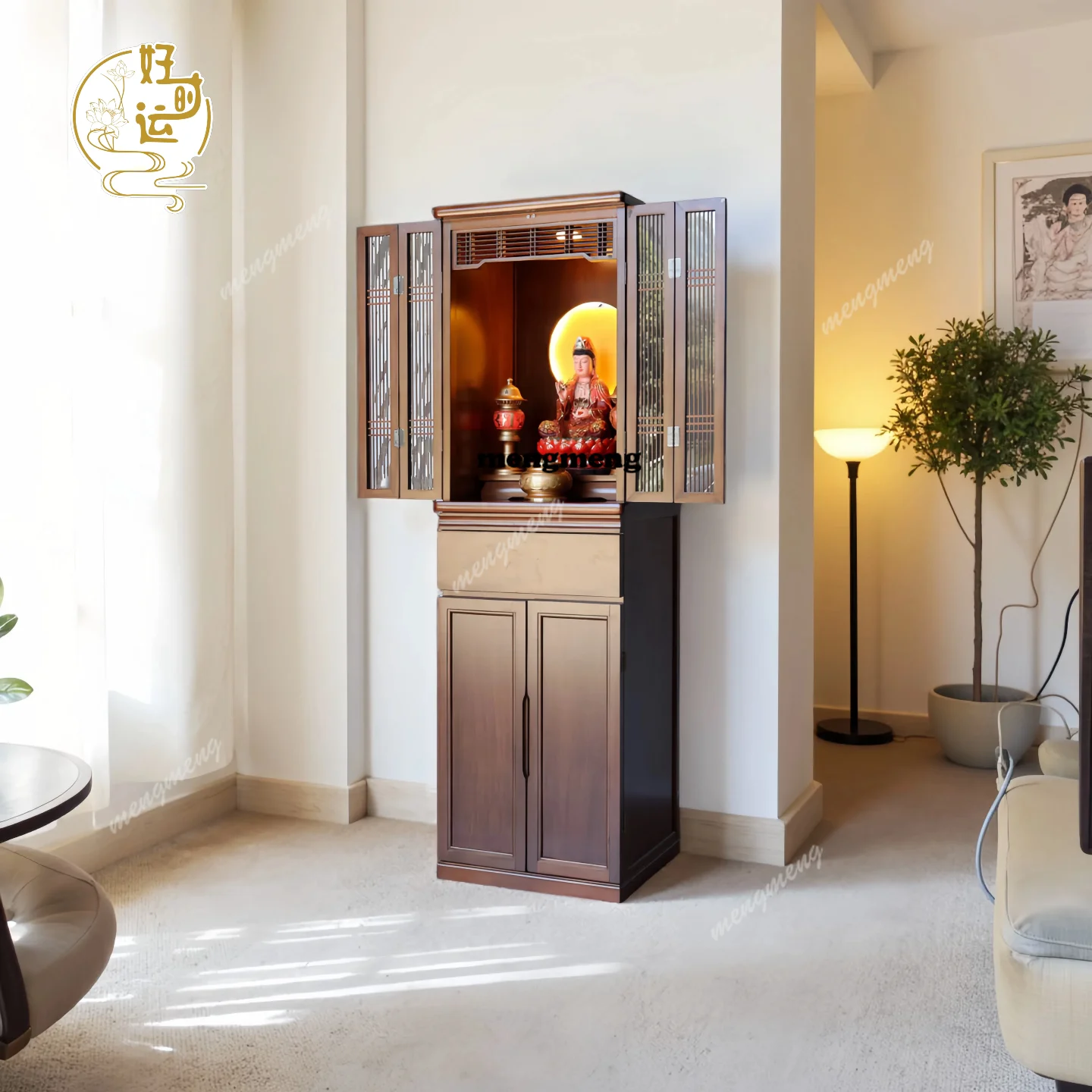Household Buddhist shrines Solid wood offering tables Buddhist cabinets Guanyin Bodhisattva shrine altar offering platform
Household Buddhist shrines Solid wood offering tables Buddhist cabinets Guanyin Bodhisattva shrine altar offering platform