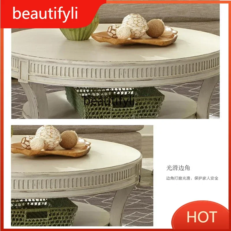 zE8000HHFrench solid wood round coffee table living room casual tea table old log neoclassical wood carved round coffee table
zE8000HHFrench solid wood round coffee table living room casual tea table old log neoclassical wood carved round coffee table