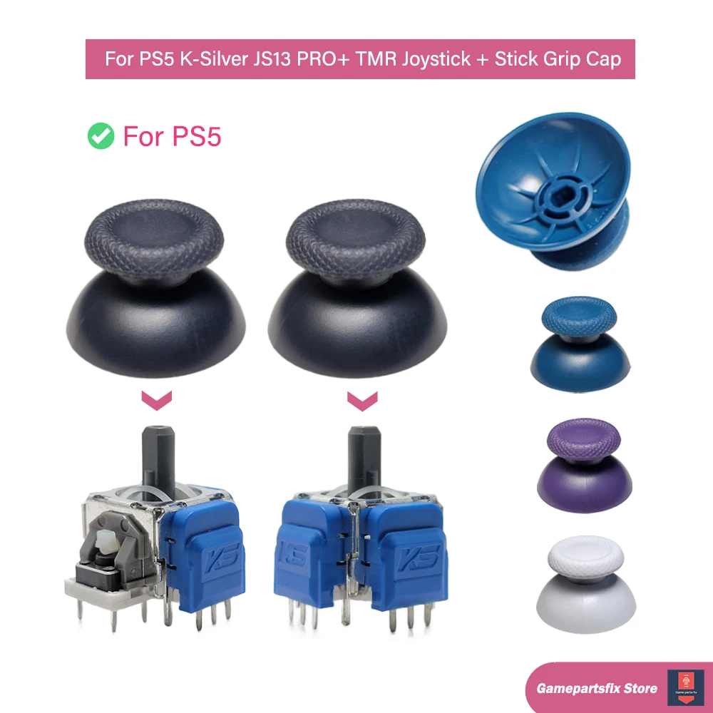 2/10pcs K-SILVER JS13 Pro+ TMR Electromagnetic Joystick for PS5 Anti-Drift 3D Analog Durable ThumbStick Analog Joystick Grip Cap
2/10pcs K-SILVER JS13 Pro+ TMR Electromagnetic Joystick for PS5 Anti-Drift 3D Analog Durable ThumbStick Analog Joystick Grip Cap