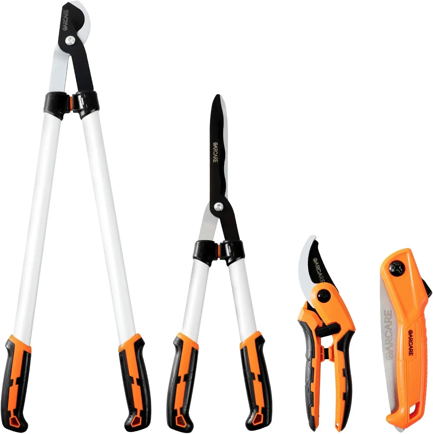 4-in-1 Garden Pruning Shears Set: High Carbon Steel Folding Saw, Branch Cutter, Tree Pruner, Scissors for Tree & Shrub Care
4-in-1 Garden Pruning Shears Set: High Carbon Steel Folding Saw, Branch Cutter, Tree Pruner, Scissors for Tree & Shrub Care