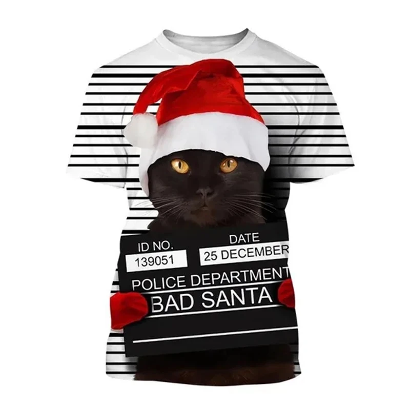 Новинка, модные рождественские футболки с рисунком животного, кота, унисекс, трендовые забавные повседневные мужские футболки с круглым вырезом и коротким рукавом, топы
Новинка, модные рождественские футболки с рисунком животного, кота, унисекс, трендовые забавные повседневные мужские футболки с круглым вырезом и коротким рукавом, топы