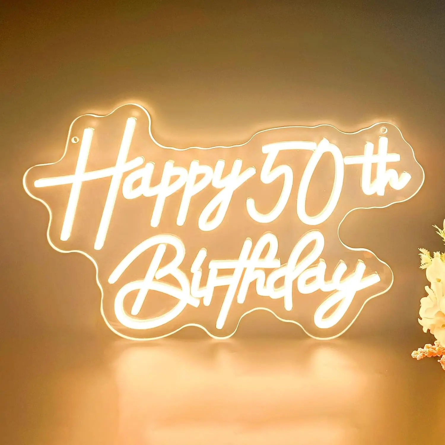 Happy 50th Birthday Neon Sign Happy Birthday Neon Light for Bar Restaurant Living Room 50th Fabulous Party Decor Dimmable Gift
Happy 50th Birthday Neon Sign Happy Birthday Neon Light for Bar Restaurant Living Room 50th Fabulous Party Decor Dimmable Gift