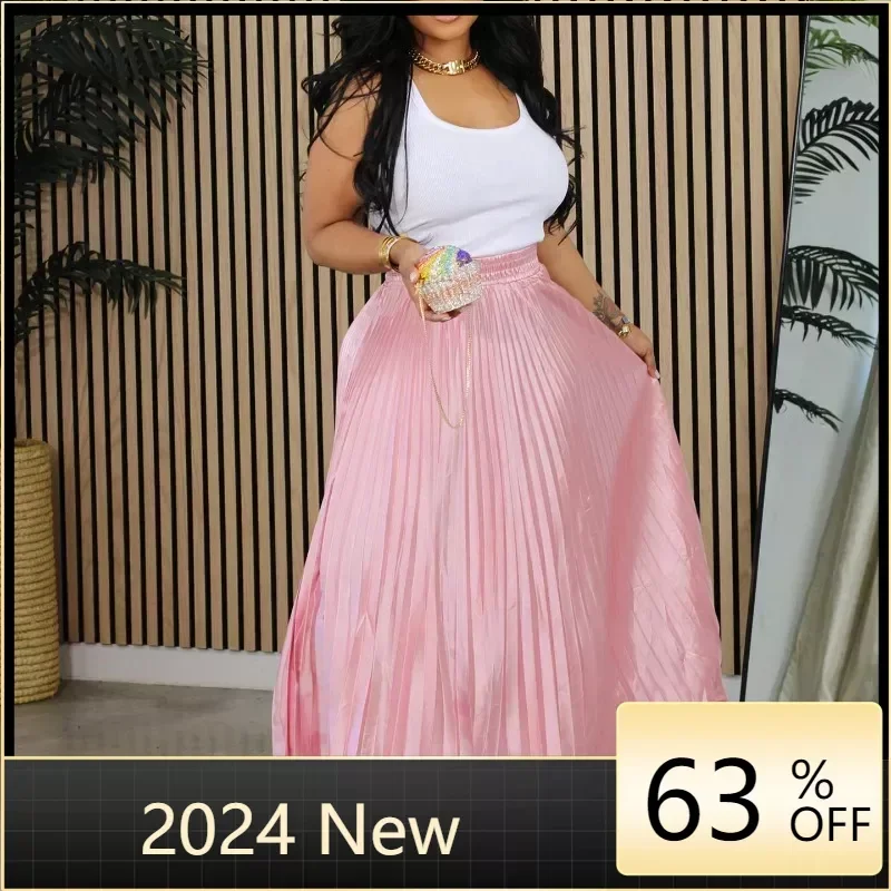 Women Fashion Pleated Big Swing Maxi Long Skirts 2024 Streetwear INS Vintage Loose Party Evening Skirt
Women Fashion Pleated Big Swing Maxi Long Skirts 2024 Streetwear INS Vintage Loose Party Evening Skirt