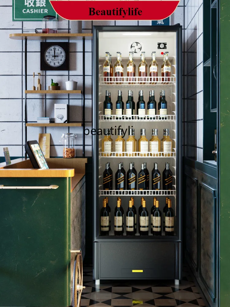 E132 Refrigerated Commercial Vertical Single Door Fresh-Keeping Freezer Double Door Beverage Cabinet Air Cooling Frostless 
E132 Refrigerated Commercial Vertical Single Door Fresh-Keeping Freezer Double Door Beverage Cabinet Air Cooling Frostless