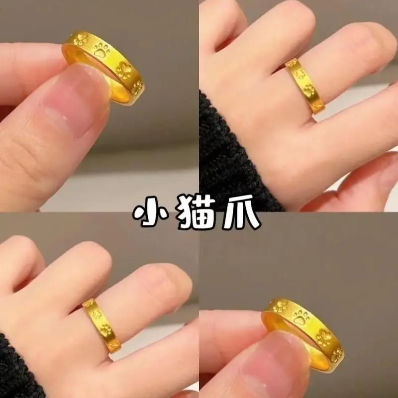 Очаровательное позолоченное кольцо с принтом кошачьей лапы для женщин, минималистичный изысканный регулируемый открытый браслет, штабелируемый шарм, ювелирные изделия на палец, подарок
Очаровательное позолоченное кольцо с принтом кошачьей лапы для женщин, минималистичный изысканный регулируемый открытый браслет, штабелируемый шарм, ювелирные изделия на палец, подарок