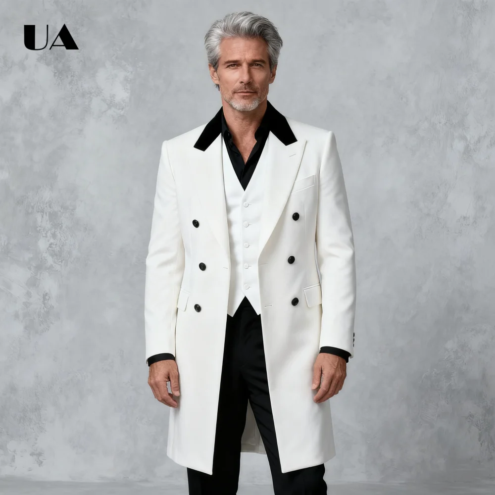 Fashionale Long Suit Coat Double Breasted Suit Jacket Lapled Tailored Suit Plus Size XXS-7XL Big Man Blazer Autumn Party Suits
Fashionale Long Suit Coat Double Breasted Suit Jacket Lapled Tailored Suit Plus Size XXS-7XL Big Man Blazer Autumn Party Suits