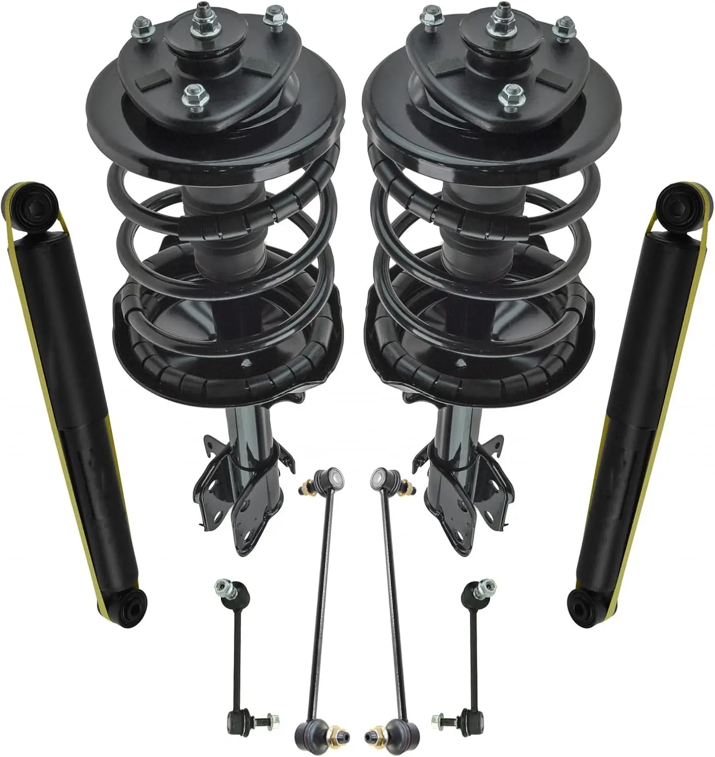 Front and Rear Suspension Kit Complete Strut & Coil Spring Assembly Shock Absorber Sway Bar Stabilizer Link Compatible with 2003
Front and Rear Suspension Kit Complete Strut & Coil Spring Assembly Shock Absorber Sway Bar Stabilizer Link Compatible with 2003