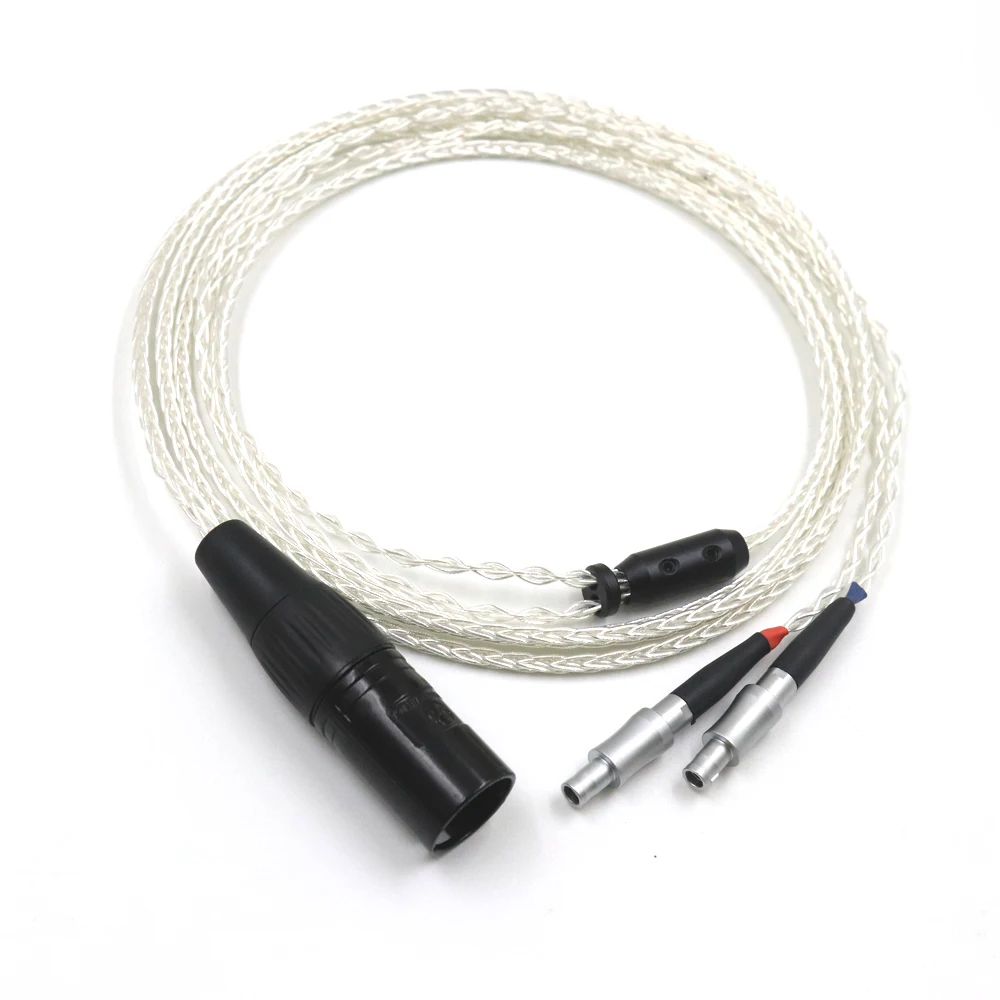 8 Core OCC Silver Plated Headphone Cable For Sennheiser HD800 HD800s HD820s HD820 Enigma Acoustics Dharma D1000
8 Core OCC Silver Plated Headphone Cable For Sennheiser HD800 HD800s HD820s HD820 Enigma Acoustics Dharma D1000