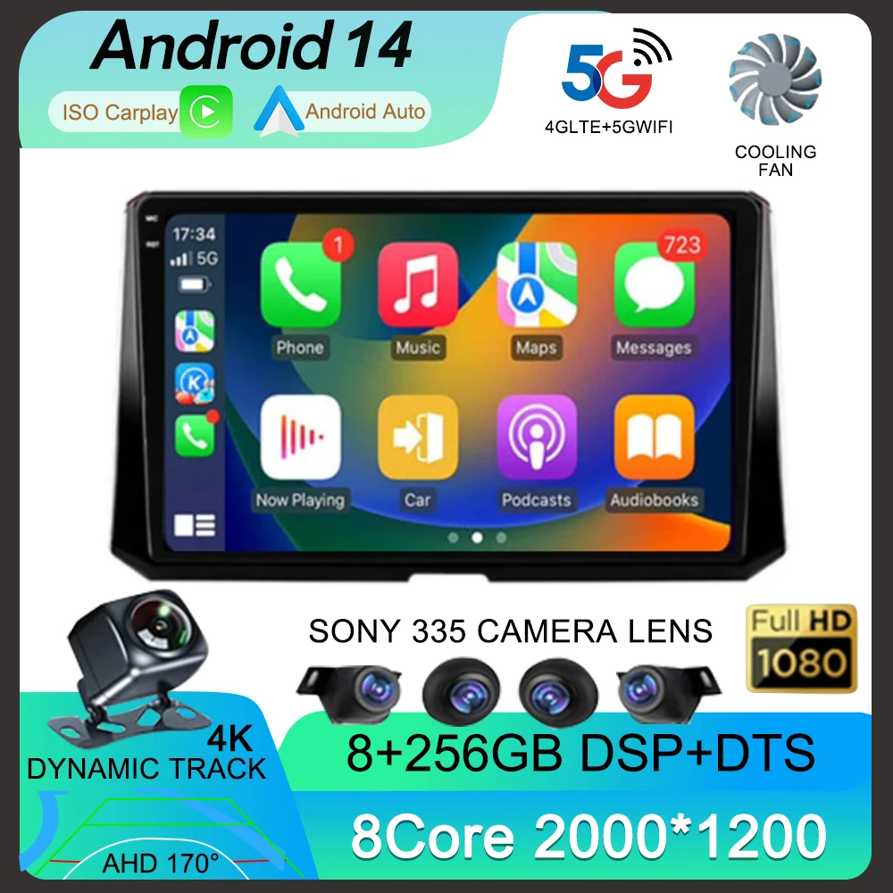 Android 14 Auto Multimedia Video Player For Toyota Corolla 12 2019 - 2022 Carplay Car Radio Stereo 4G Wifi GPS 2 Din 360 Camera
Android 14 Auto Multimedia Video Player For Toyota Corolla 12 2019 - 2022 Carplay Car Radio Stereo 4G Wifi GPS 2 Din 360 Camera