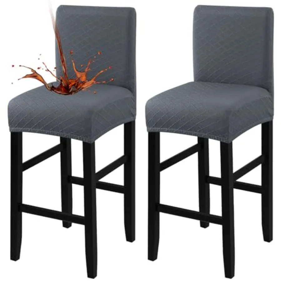 Waterproof Bar Stool Covers 2 PCS, Stretch Pub Tall Chair Slipcover with Backs Counter Chair Cover Barstool Slipcovers Removabl
Waterproof Bar Stool Covers 2 PCS, Stretch Pub Tall Chair Slipcover with Backs Counter Chair Cover Barstool Slipcovers Removabl