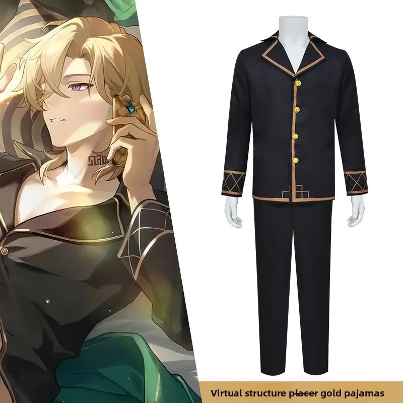 Anime Honkai: Star Rail Cos Aventurine Kakavasha Cozy Pajamas Cosplay Mens Game Role-playing Regular Clothes
Anime Honkai: Star Rail Cos Aventurine Kakavasha Cozy Pajamas Cosplay Mens Game Role-playing Regular Clothes