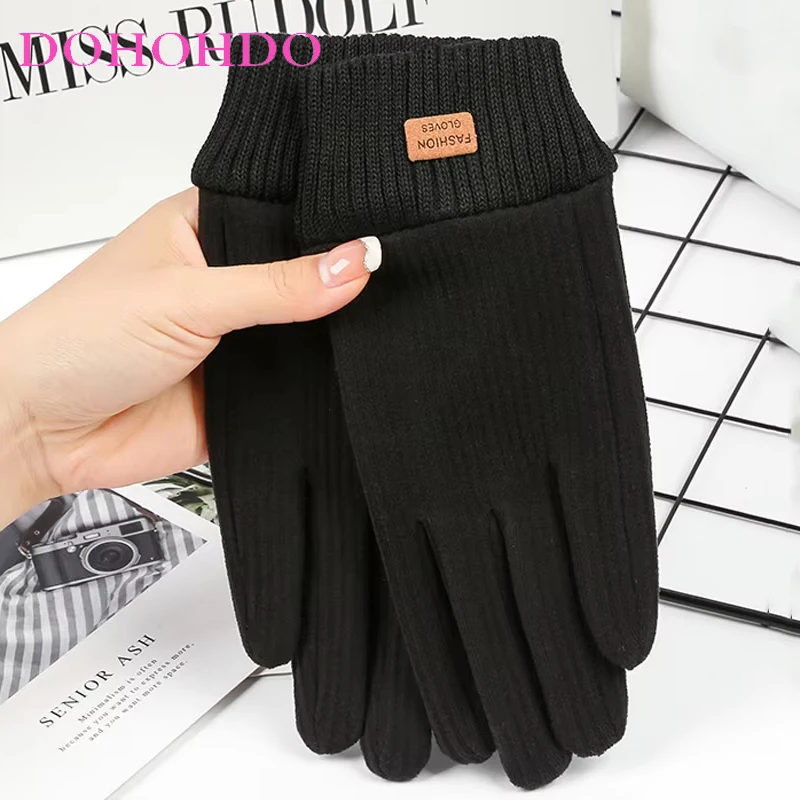 Velvet Gloves Touch Screen Autumn Winter Women's Black Gloves Thick Warm And Velvet Fashion Riding Motorcycle Gloves Handschuhe
Velvet Gloves Touch Screen Autumn Winter Women's Black Gloves Thick Warm And Velvet Fashion Riding Motorcycle Gloves Handschuhe