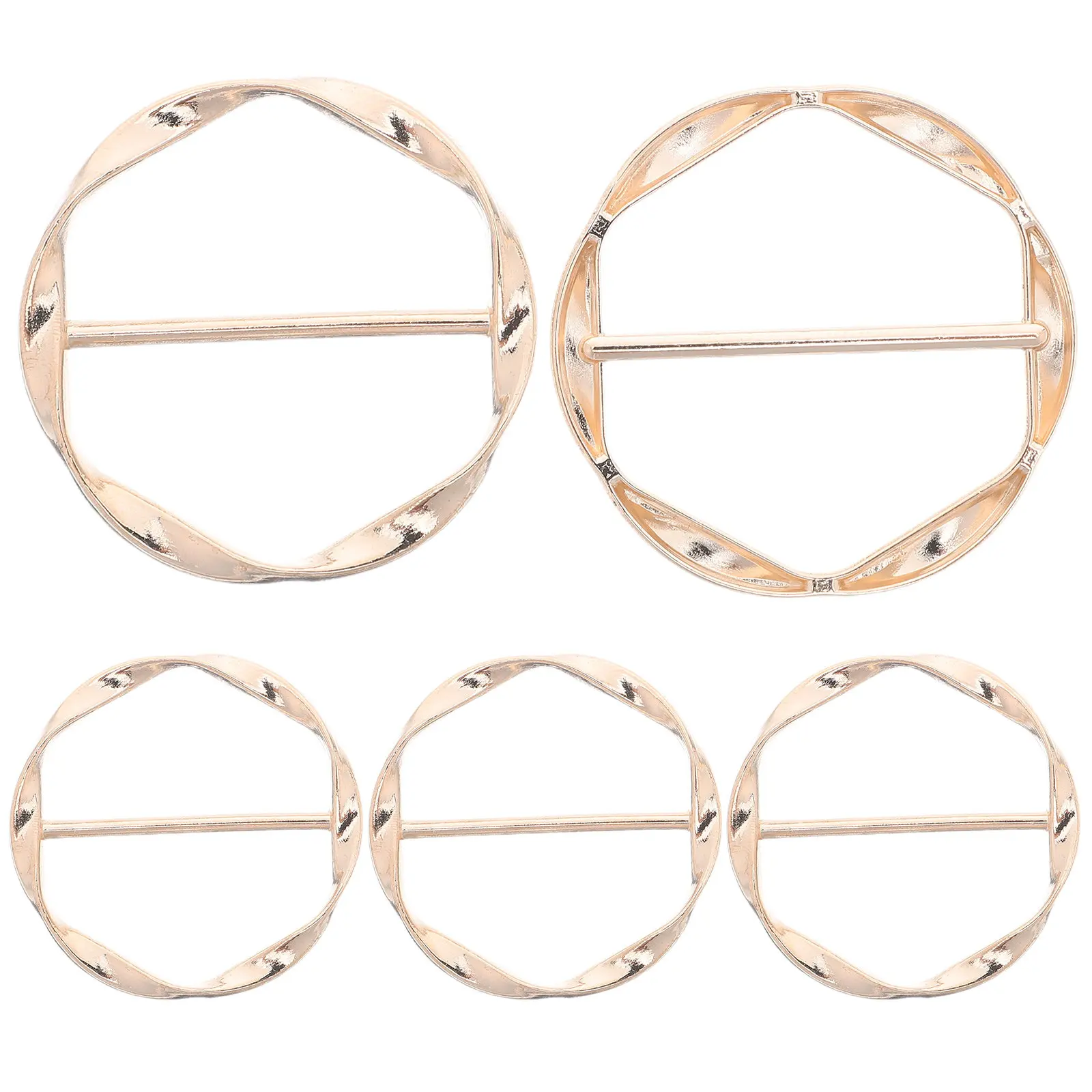 5Pcs Buckle Clips Metal Circle Scarf Ring Clip T-Shirt Tie Clip Dress Cinch Waist Tightener Cardigan Sweater Shawl
5Pcs Buckle Clips Metal Circle Scarf Ring Clip T-Shirt Tie Clip Dress Cinch Waist Tightener Cardigan Sweater Shawl